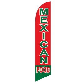 Mexican Food Feather Banner Swooper Flag, Replacement Flag Only