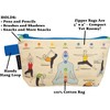 Yoga Bag - 9" Zipper Pouch for Pencils, Tools, Cosmetics