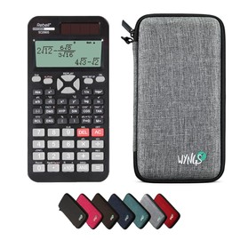 Rebell WYNGS SC2060S Pocket Calculator with Protective Case in Light Grey - Basic Set