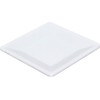 TrueCraftware- 4” x 4” Square Plate Passion White Color Melamine