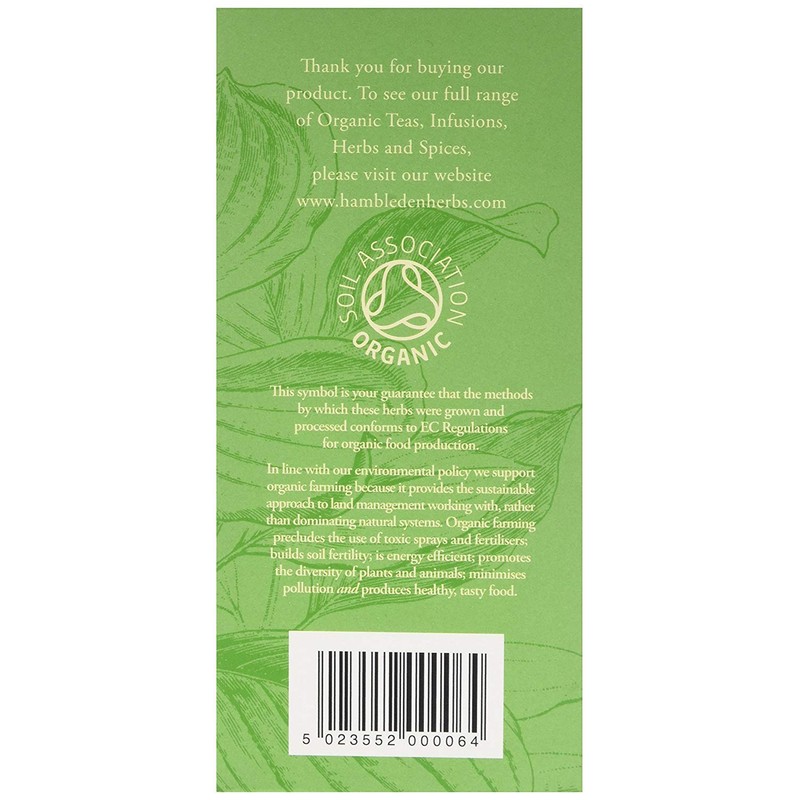 Hambleden Teas Organic Lemon Verbena 20 Teabags