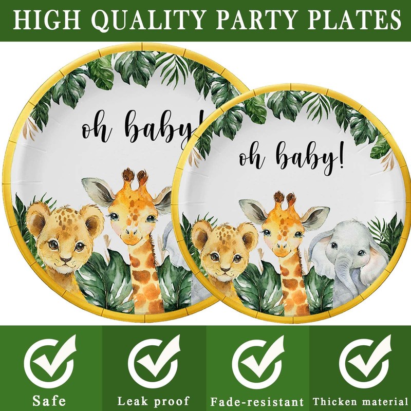 Safari Baby Shower Tableware