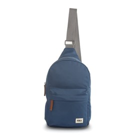 ROKA Willesden Travel Sling Bag for Men & Women - Large Nylon Crossbody Chest Bag w/Multi Pockets for Travel, Outdoor & Sports - Airforce Blue