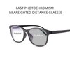 Vepiant Photochromic Transition Nearsighted Distance Glasses For Men Women Retro