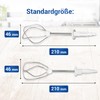 Whisk Replacement for Bosch 00659061 Turbo Brush Set Right Left