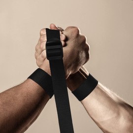 2 Pcs Arm Wrestling Competition Match Strap Non Slip Arm Wrestling Strap 40 Inch Long Exercise Straps Armwrestling Training Equipment with Buckle, 1 Inch Width