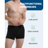 REELINDRY Washable Incontinence Underwear for Men, 2.3 oz Absorbent Leak