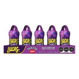 Lucas Muecas Paleta con Chile en Polvo sabor Chamoy 10 piezas de 24 g
