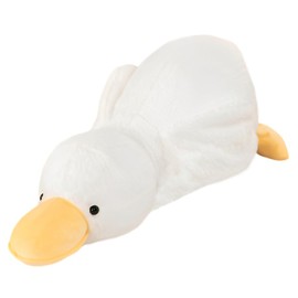 BZQCPLX Duck Plush Pillow Duck Plush Toy White Stuffed Animal Duck Soft Plush Lying Duck Plush Cute Duck Doll Easter Birthday Gift for Kids, 11.8 in