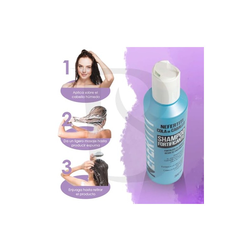 Nefertiti Shampoo Cola de Caballo Nefertiti con Keratina, Estimula y