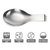 ELFULLY 8 Pack Stainless Steel Spoon Rest, Large Size Ladle