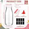 Tioncy Glass Bottles Set, 20 Pack 8.5oz Milk Bottles with