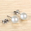 Flongo Stud Earrings, 12 Pieces 3 - 8 mm Stainless