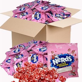 Valentine's Day Candy Exchange Treat Pack, 30-Count Gummy Clusters Snack Size Packets with To and From Tags for Valentine's Day Classroom Exchange, Party Candy Variety Mix, Goodie Bags