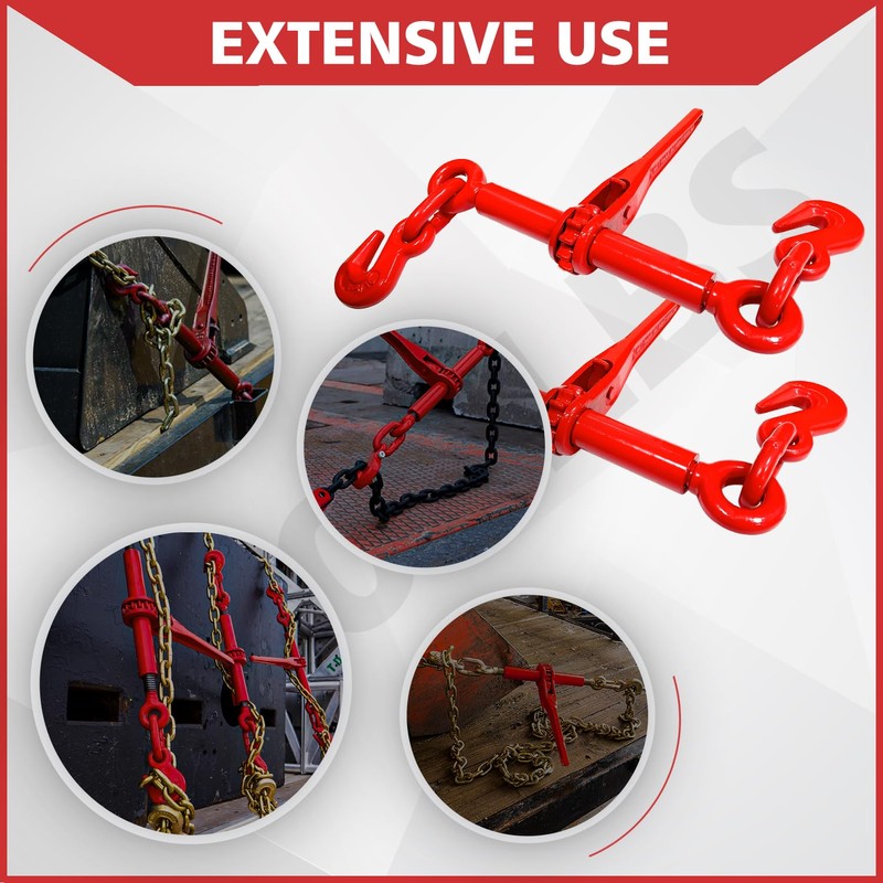YATOINTO Ratchet Chain Binders 1/4'' - 5/16‘’ | 2 Pack