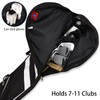 Black Porable Lightweight Waterproof 1cm Thick Padded Pencil Carry Golf