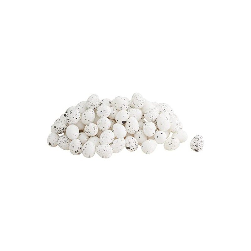 VBS Decorative Eggs Speckled 1.8 cm Pack of 100 White