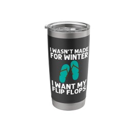 Cool Flip Flops For Men Women Flip Flop Slippers Vacation Stainless Steel Insulated Tumbler