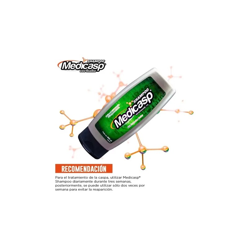 Medicasp Shampoo Antimicótico Anti Caspa 400 Ml