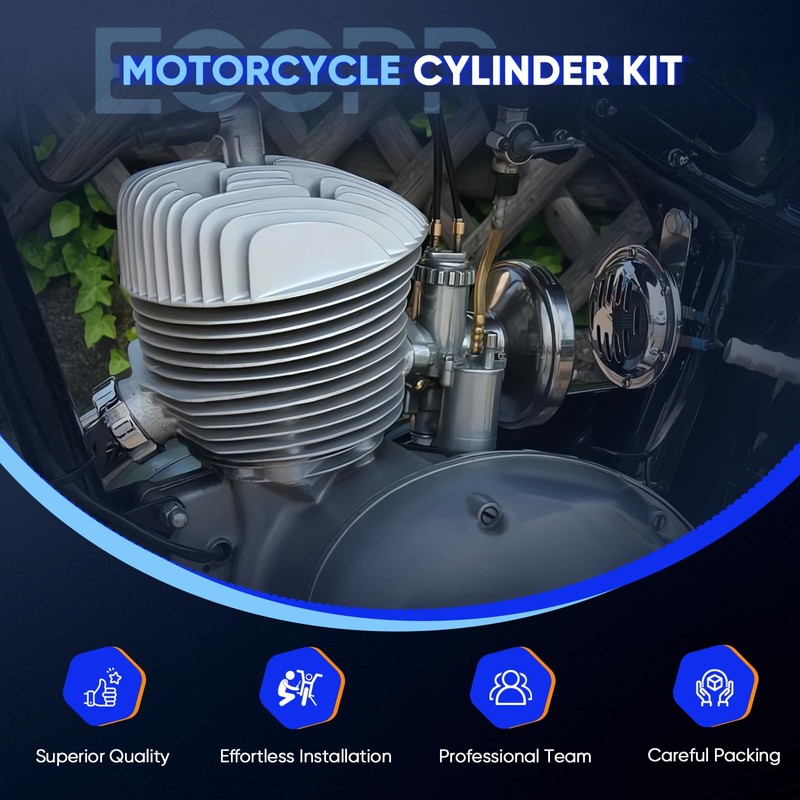 ECCPP New Cylinder Piston Ring Gasket for 1981-2009 for Yamaha