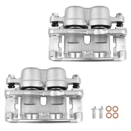 GAIASURGE Disc Brake Caliper Assembly Compatible with Select Toyota Models - 2008-2015 Sequoia, 2007-2015 Tundra 19-3275&19-3274, Front Driver and Passenger Side Caliper with Bracket, 2-pc Set