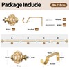 Curtain Rods for Windows 48 to 84 Inch, USFOOK 7/8