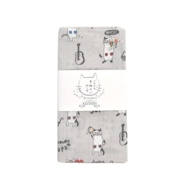 Kusuguru Japan Gauze Tenugui, Cat Roll Gay