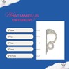 SOTL® X2 50 Clear Gutter Hooks for Hanging Outdoor Christmas