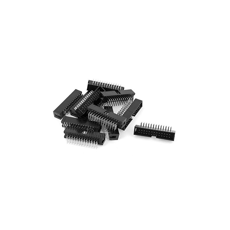 uxcell 12 Pcs 2.54mm 2x13 26 Pin Right Angle Male