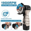 ZFULVO Brushless Cordless Angle Grinder Kit, 19500rpm Mini Electric Angle