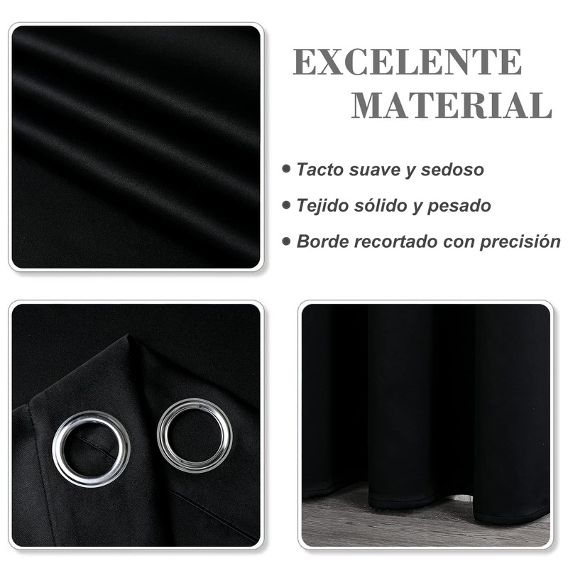 Hisemy Cortinas Blackout para Recamara，Cortinas de Sala de Estar（107 *