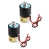 QWORK 1/4" NPT Brass Electric Solenoid Valve 12VDC Normally Closed