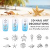 NOPKESV 3D Nail Charms Ocean Shell Seesterne Nail Art Dekoration
