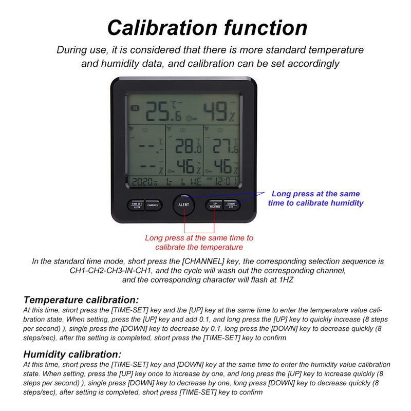 TS‑6210 Digital Wireless Weather Station Thermometer Meteorological Temperature Meter