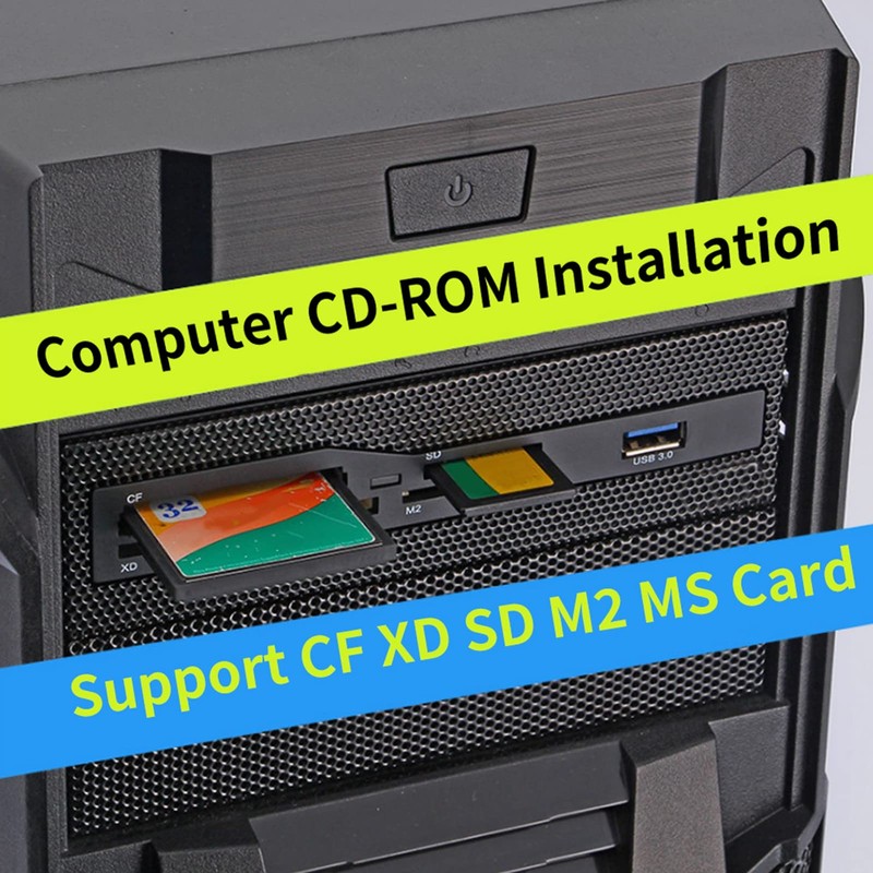 5.25 Inch Internal Card Reader, Multifunctional Internal Card Reader Dashboard