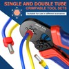 Ferrule Crimping Tool Kit, Preciva Upgrade Double & Single Ferrules