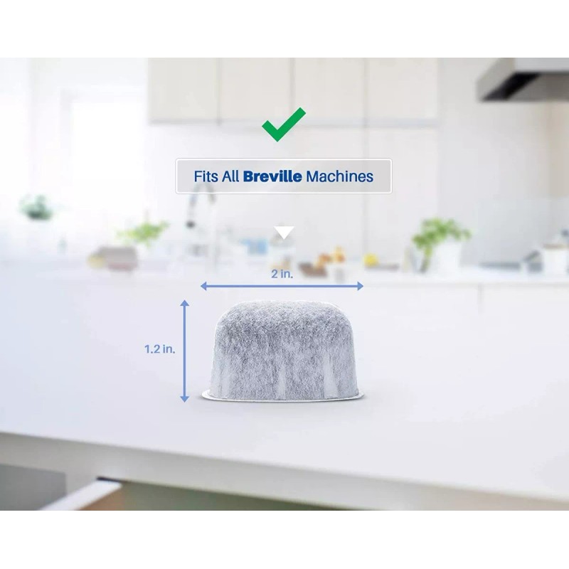 Genéik Filtro Agua Cafetera Breville Bwf100 3 Pack Carbon Activado