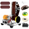 Mini Benchtop Belt Sander, Electric Knife Sharpener, Power Grinder Polisher