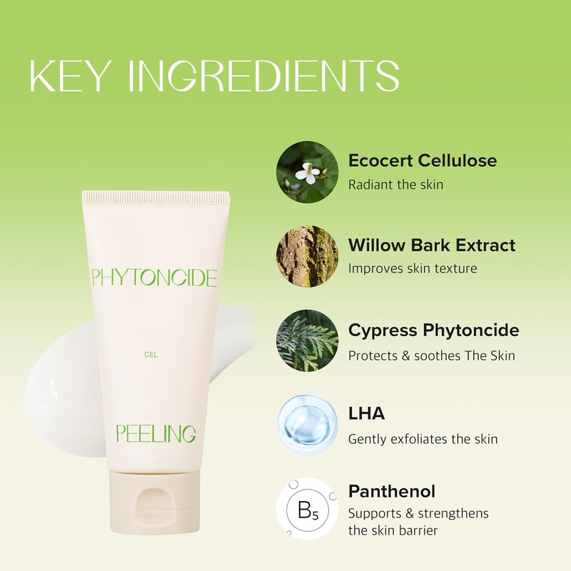 KLAVUU Gel Exfoliante Facial 80ml Exfoliación Suave y Piel Radiante