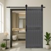 S&Z TOPHAND® 36in x 84in MDF Deep Gray Barn Door