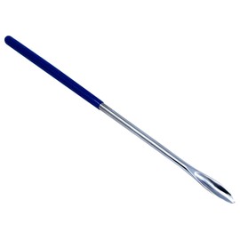 A2Z-VL001 Stainless Steel Micro Lab Spoon/Scoop Spatula Blade Sampler, with Vinyl Handle 6.25"
