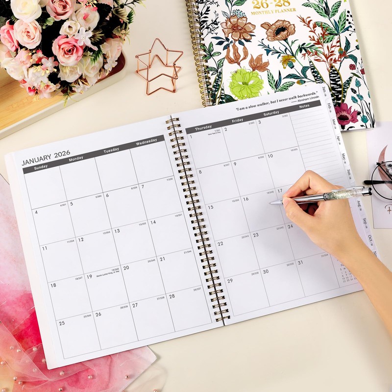 2026-2028 Monthly Planner/Calendar - 3 Year Monthly Planner 2026-2028, Jan.