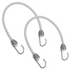 2pk 20" Bungee Rope with Stainless Steel Hooks Cords Shock
