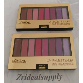 L'Oréal L'OREAL LA PALETTE/LIP CREAM MATTE HIGHLIGHTER PLUM 02 SEALED PACK OF 2