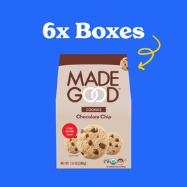 MadeGood Chocolate Chip Crunchy Cookies, 7 Ounce (6 Pouches)