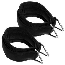 WOONEKY 1 Pair Comfortable Ankle Straps for Cable Machines Easy to Use Fitness Attachment for Resistance Training for Leg and Hip Workouts