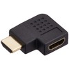 Elecom AD-HDAAB04BK HDMI Extension Connector, L-Shaped [Left Angle] HDMI (Female)