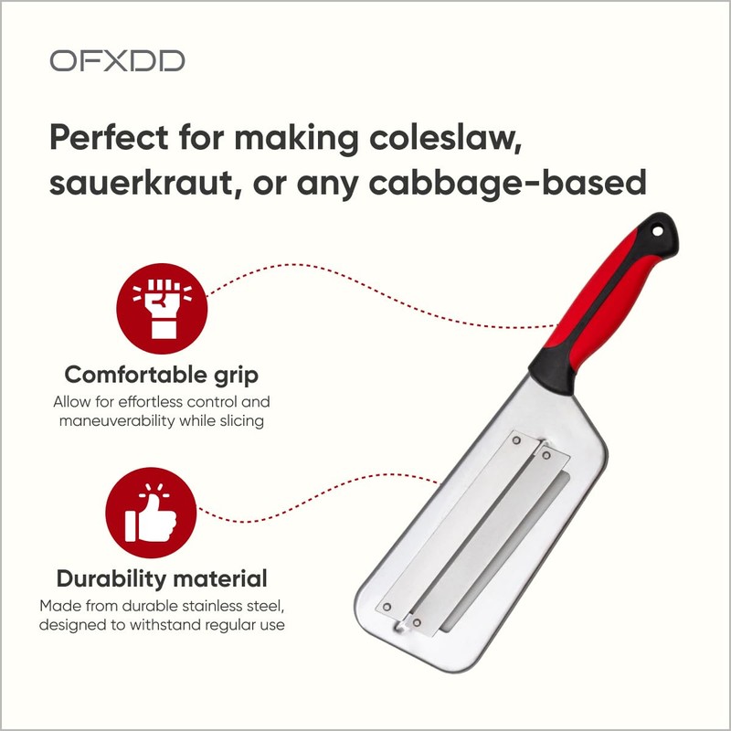 Cabbage Shredder - Stainless Steel Cabbage Slicer - Kitchen Knife