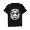 Cool Lion Wearing Sunglasses Graphic Art Leo Design T-Shirt