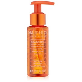 Obliphica Professional Seaberry Shampoo for Fine to Medium Hair, 3 Fl Oz - Improves Thickness, Prevents Hair Loss, Moisturizing, Essential Vitamin, Easy Application